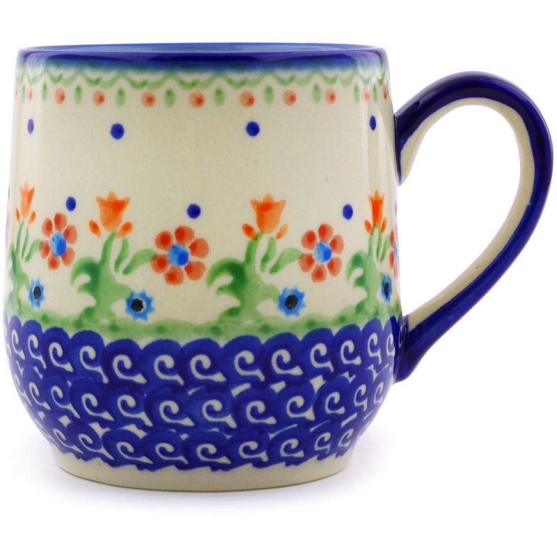 Spring Flowers Stoneware Coffee Mug