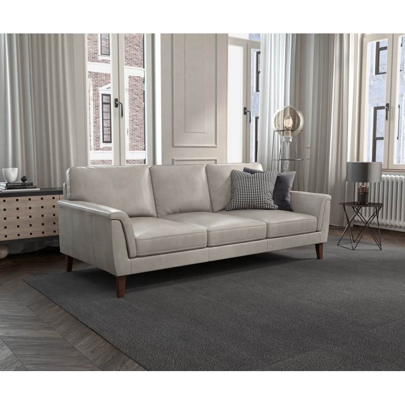 Walenty 84'' Genuine Leather Sofa