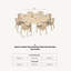 8 - Person Acacia Wood Patio Dining Set with Round Table , Cushions Included