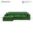Dineen 137.8"W No Assembly Required 6-Piece Cloud Couch Comfy Modular Compression Sofa With 2 Ottoman-1664401303