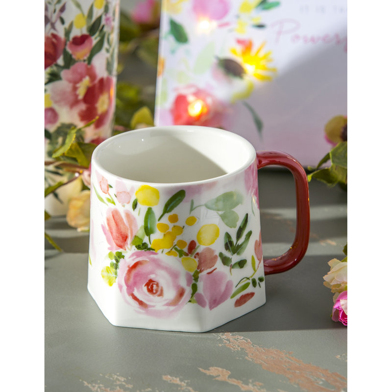 Grande tasse à café happy life