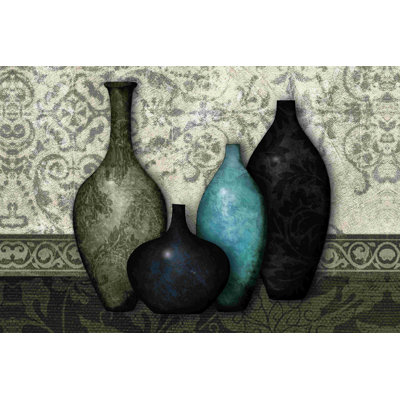 Vase «Gray», impression sur toile tendue