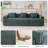 Space-saving Green Recliner Sofa, Polyester Blend, Modern Compact Design For Small Spaces