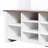 Farmhouse 4-in-1 Hall Tree with 6 Hooks, Walnut Entryway Bench with Shelves-459548434
