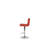 BAR STOOL In Red, Chrome