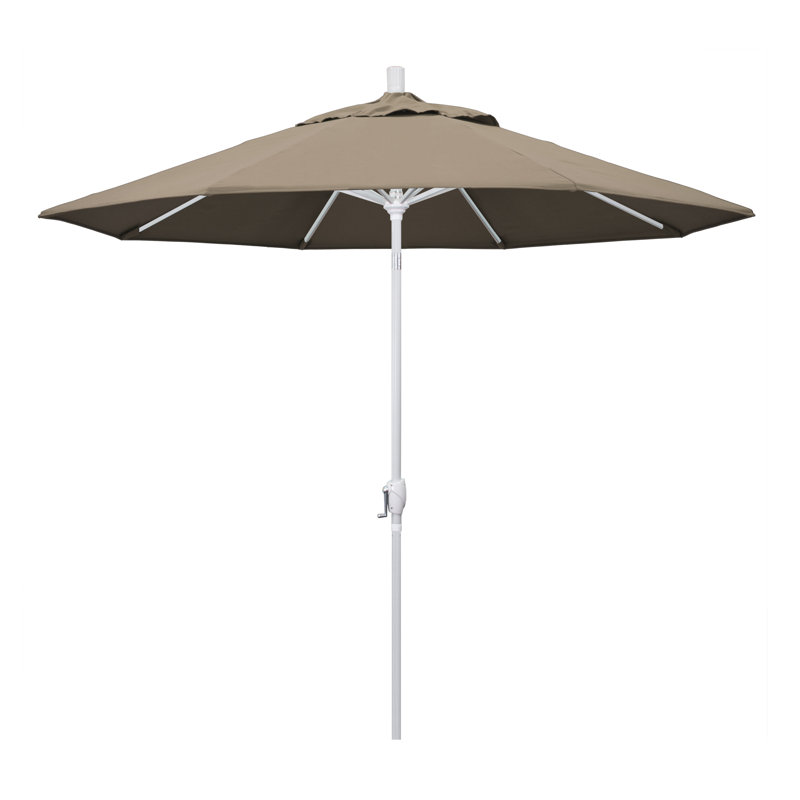 Parasol de marché 9 pi Ayomipo, Taupe - Pacifica, Blanc