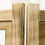 Paravent 3 panneaux, écrans d'intimité pliables portatifs en bois de 5,5 pi de hauteur, cloisons de séparation à double charnière pour bureau personnel, brun