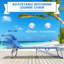 Chaise longue pliante avec trou pour la plage