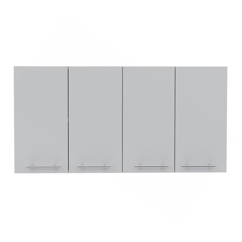 Armoire murale Sitka, deux cloisons spacieuses, quatre portes