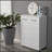 Six Drawer Side Table-White