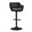 Bar Stool, Swivel, Bar Height, Adjustable, Black Metal, Leather Look, Contemporary, Modern-217675249