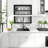 25 Inch Black Quartz Kitchen Sink, Drop-in Topmount Single Bowl Granite Composite Sink with Roll-Up Drying Rack, Basket Strainer & Bottom Grid, 9.65" Deep, Rear Drain Design-115613310