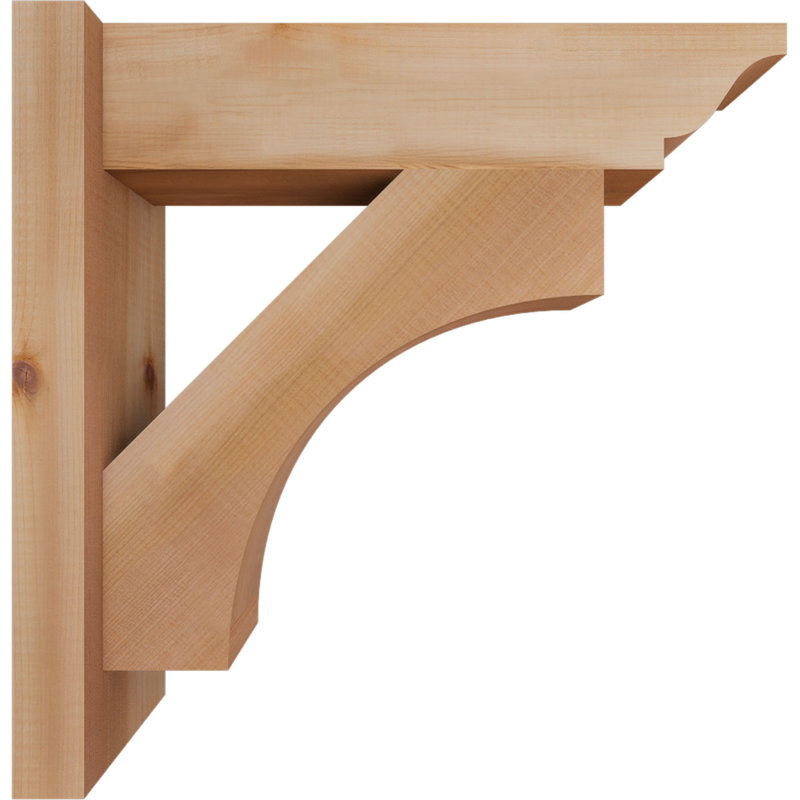 Persienne en bois Westlake, P 18 po x H 18 po, Cèdre rouge de l'Ouest l 5 1/2 po (lisse)