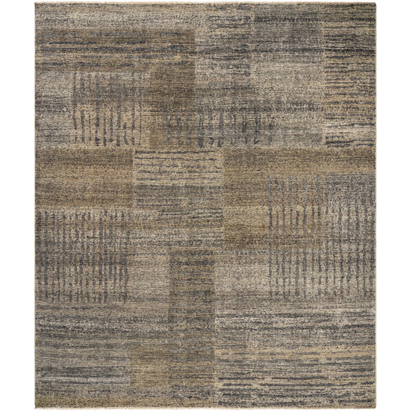 Clemente Hand Knotted Area Rug, Rectangle 8' x 10'