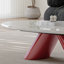 Table basse ovale en marbre gris-902964716