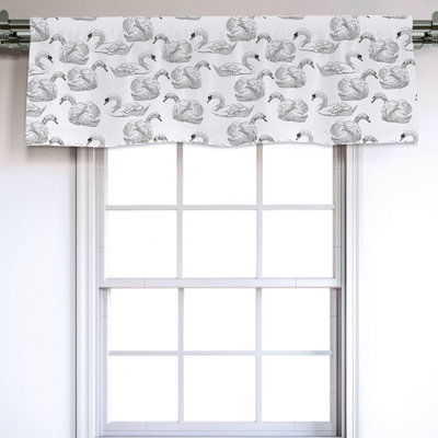 Sateen Ruffled Window Valance