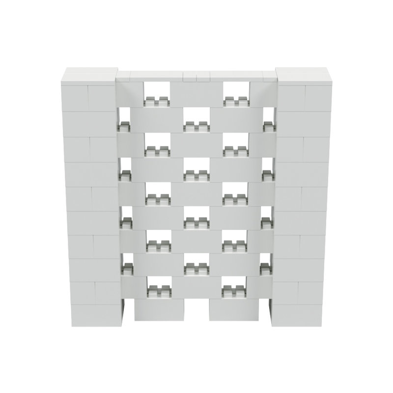 Ensemble mural Everblock, Gris clair, H 60 po x l 60 po x P 12 po