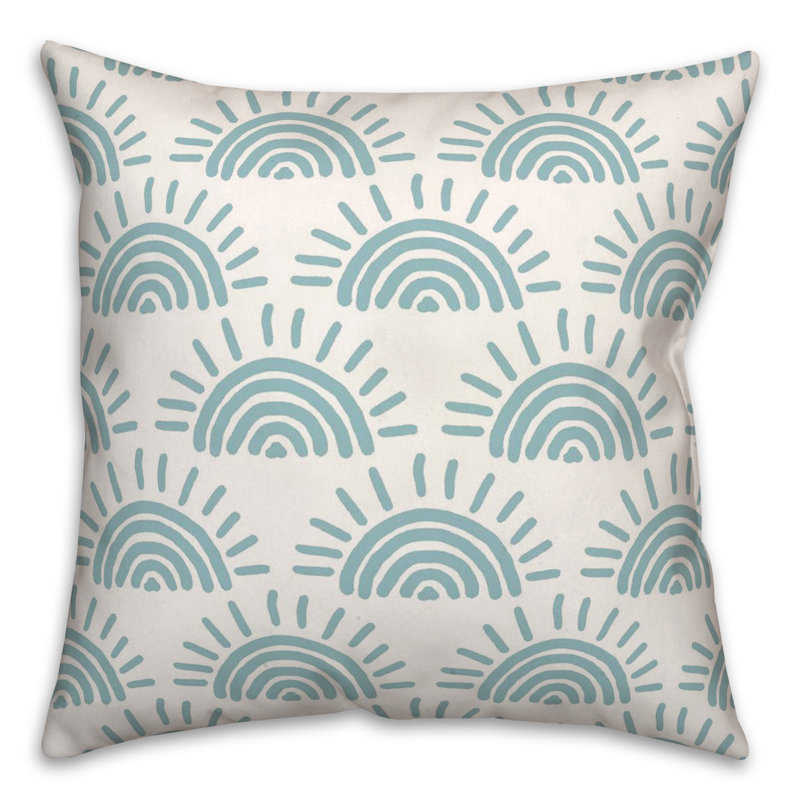 Coussin décoratif en polyester / mélange de polyester, Bleu