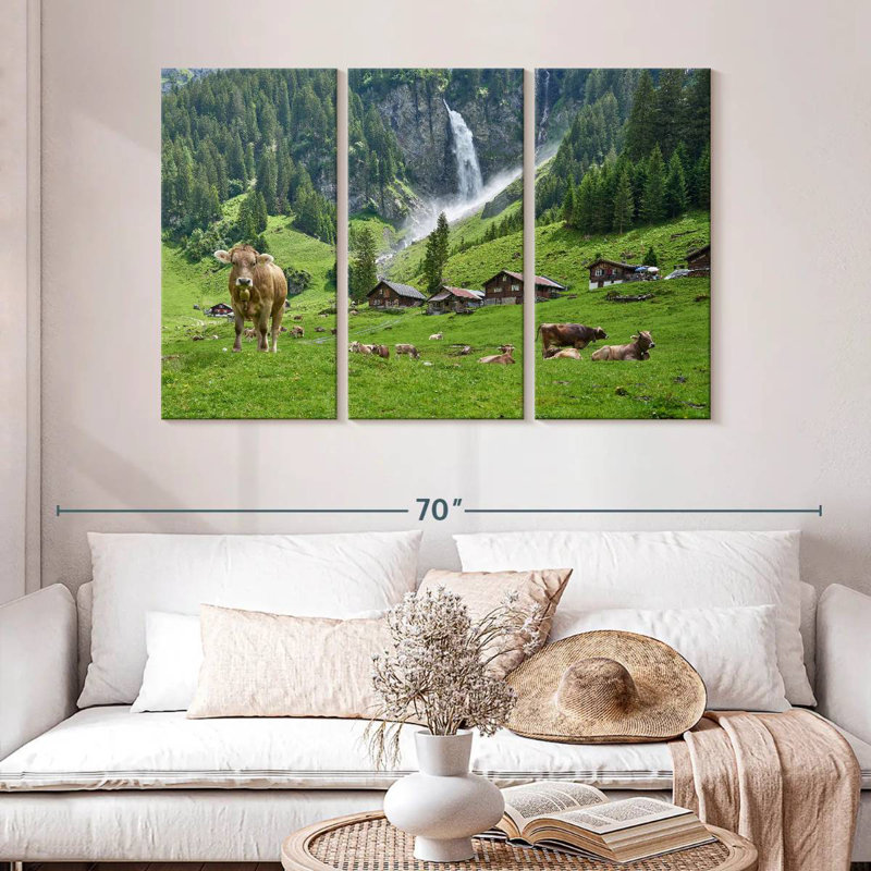 Alvord Switzerland Highland Cows, 32" H x 50" W