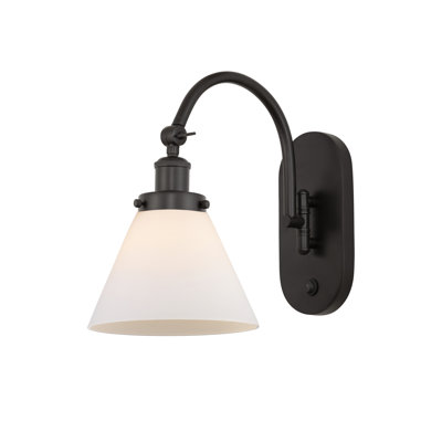 Applique murale 1 lumière 8 "à bras pivotant 8" Shauna Cone