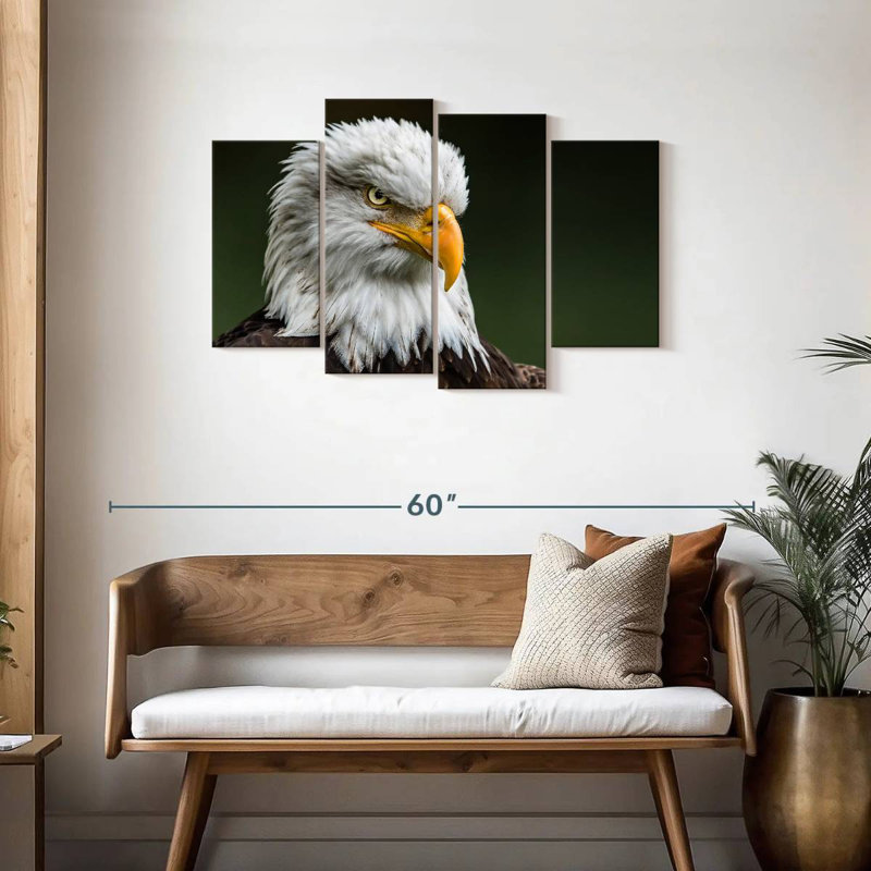 Brampt Bald Eagle Stare, 27"H x 43"W