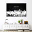 Impression sur toile Dallas Skyline BW-1054033242