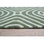 Tapis vert abstrait en laine touffeté à la main 5 pi x 8 pi