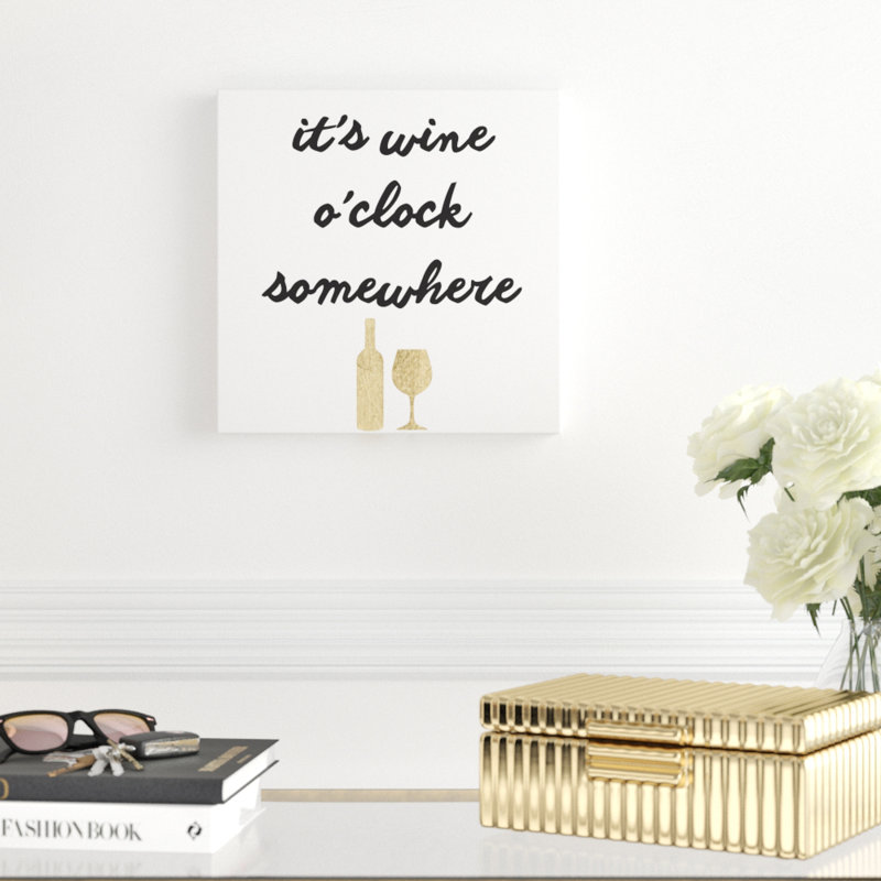 Wine Sentiment V 1 Piece Wrapped Canvas Wall Art, 30cm H x 30cm W
