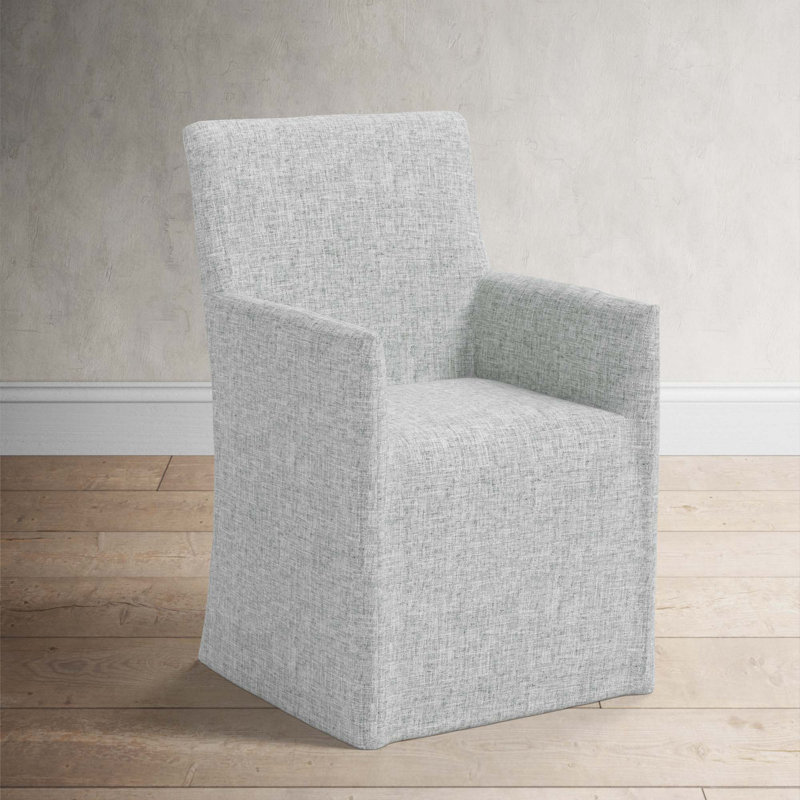 Ivanka 20'' H Upholstered Armchair, Zuma Pumice Textured Linen