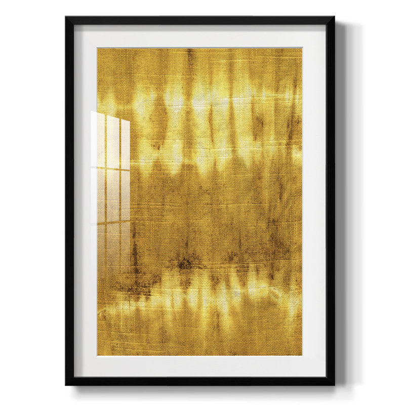 Turmeric Sunrise IV - impression encadrée, H 28,5 po x l 20,5 po, Noir