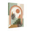 Abstrait arche vases avec feuilles de palmier-1259660041