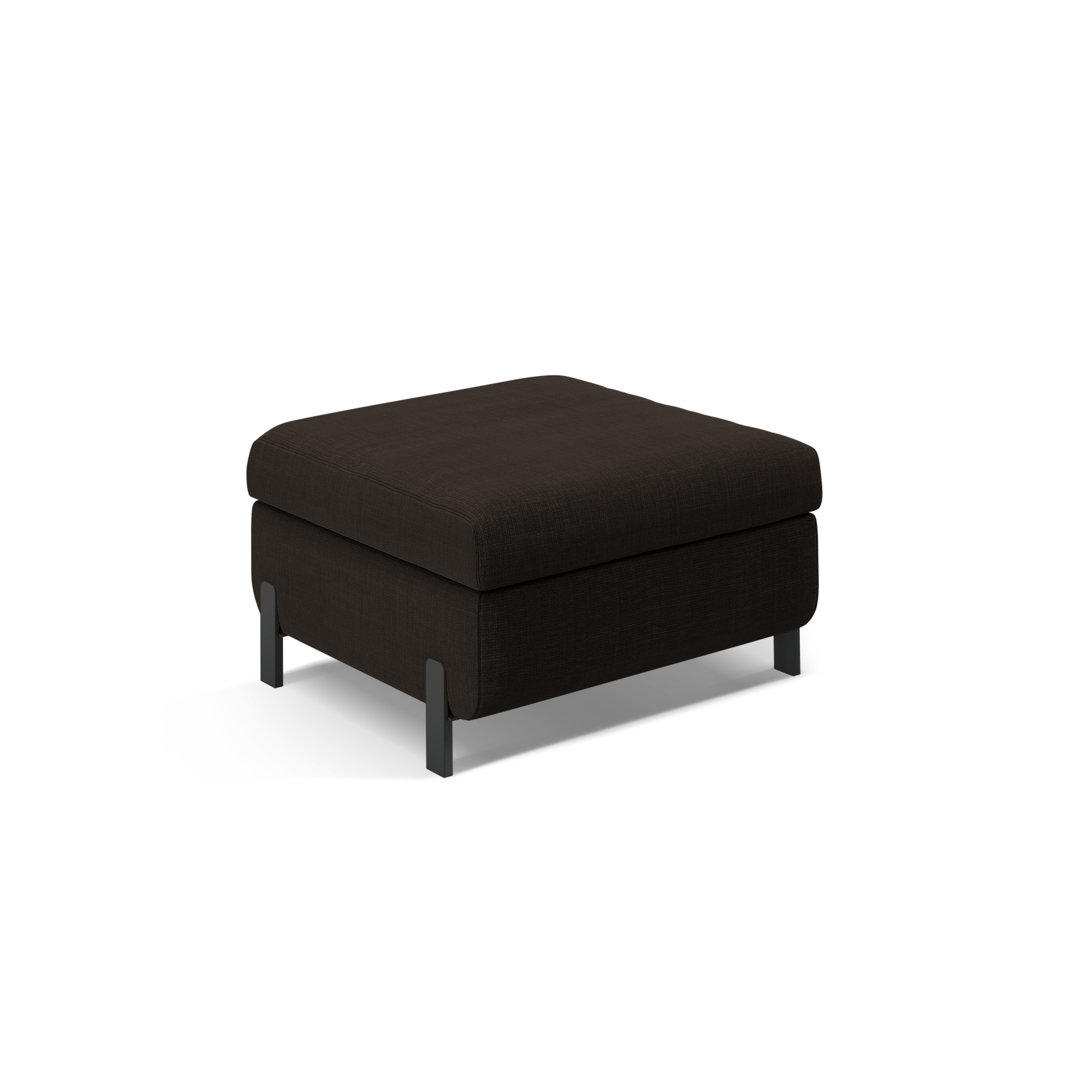 Ryott 72cm Wide Solid Colour Pouffe Ottoman