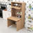 Multifunctional Kitchen Pantry Buffet with Storage,  Drop-Down Desk-1534097821