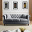 Canapé combiné 3 places + 2 places Velours gris (W834S00069 + W834S00113)
