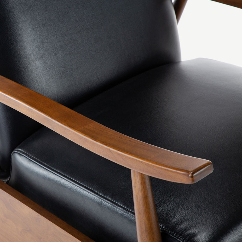 Recliner, Cuir PU noir