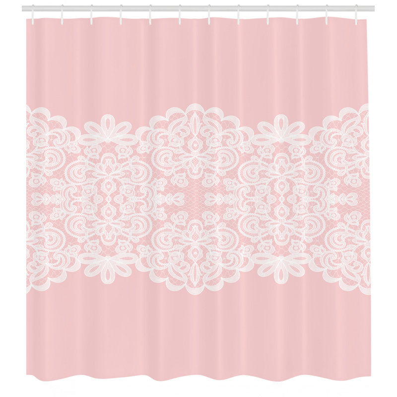 Shower Curtain with Hooks Included, 70" H x 69" W