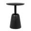 Table d'appoint ronde en bois de manguier