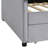 Twin Velvet Upholstered Bed With Storage - Gray Color, Functional Drawers, Construction Size Upholstery-838372860
