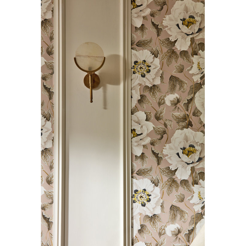 Florent Wallpaper, Positano/Maple/Graphite