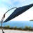 Jalbert 138" Cantilever Sunbrella Umbrella with Base-1180844782