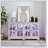LED Curio Display Cabinet Antique Display Cabinet with Glass Doors Adjustable Shelves-1830811301