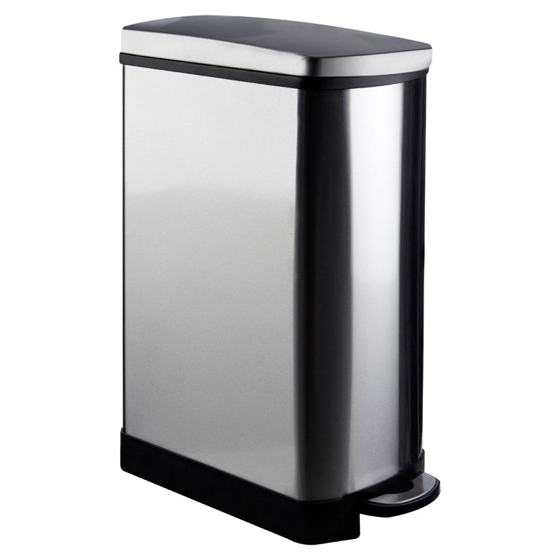 Metal Step On Kitchen Trash Can - 35L