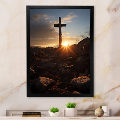 Addieville, croix religieuse, résurrections, promesse sur toile