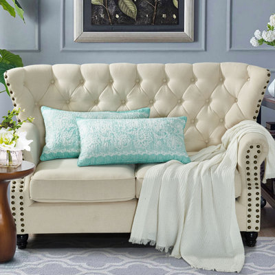 Damask Rectangular Lumbar Cushion Cover