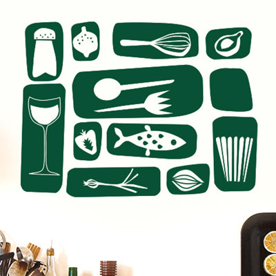 Kitchen Symbols Wall Sticker