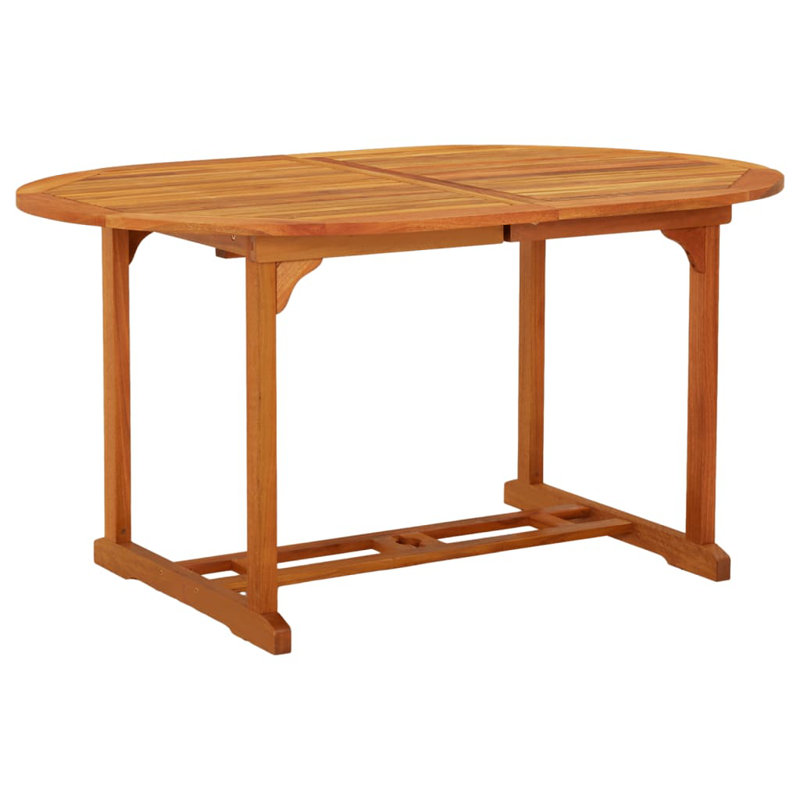 Patio Table 78.7"x39.4"x29.5" Solid Wood Eucalyptus
