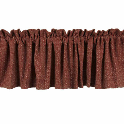 Ostler Cotton Blend Ruffled Window Valance