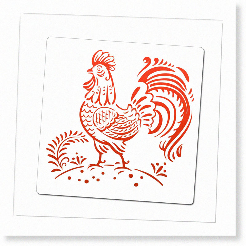 Farm Animal Rooster Bird Template