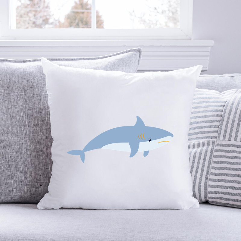Nautical Sea Life_7 - Coussin décoratif en polyester inclus, H 20 po x l 20 po