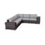 Ensemble de conversation modulaire avec coussins 7 pièces Biles